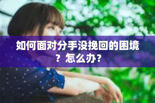 如何面对分手没挽回的困境?怎么办? 如何面对分手没挽回的困境?怎么办?