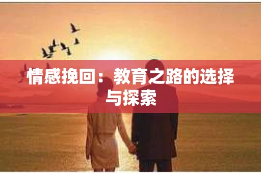 情感挽回：教育之路的选择与探索