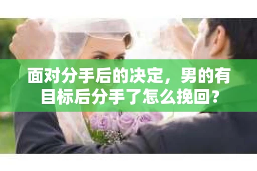 面对分手后的决定，男的有目标后分手了怎么挽回？