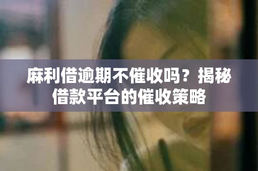 麻利借逾期不催收吗?揭秘借款平台的催收策略 麻利借逾期不催收吗?揭秘借款平台的催收策略