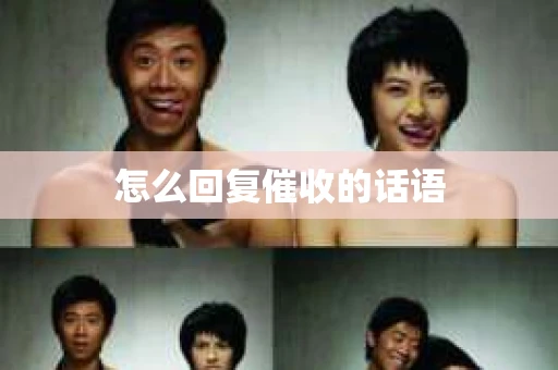 怎么回复催收的话语