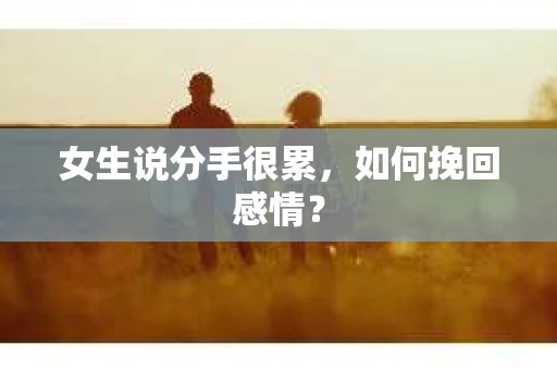 女生说分手很累,如何挽回感情? 女生说分手很累,如何挽回感情?