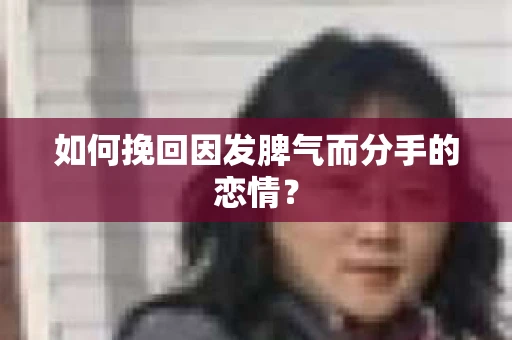 如何挽回因发脾气而分手的恋情? 如何挽回因发脾气而分手的恋情?