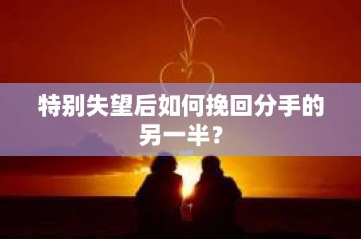 特别失望后如何挽回分手的另一半？