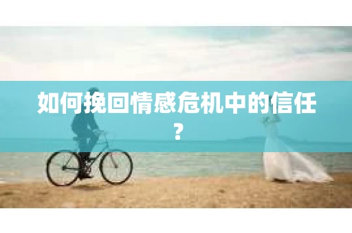 如何挽回情感危机中的信任？