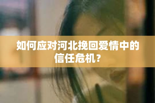 如何应对河北挽回爱情中的信任危机？