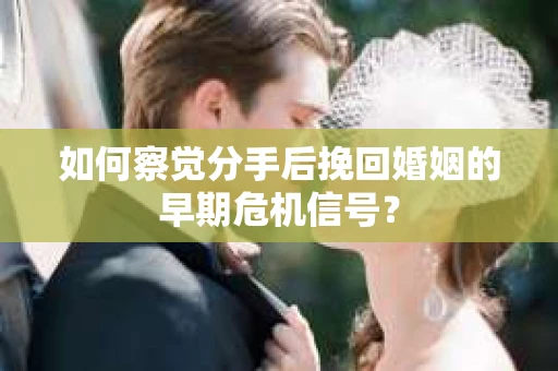 如何察觉分手后挽回婚姻的早期危机信号？
